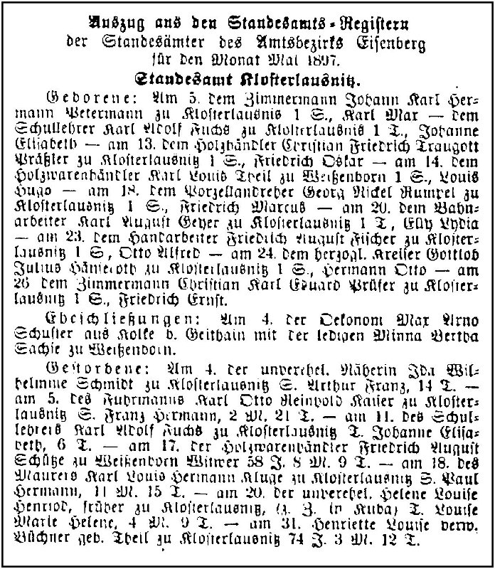 1897-06-15 Kl Standesamtsregister